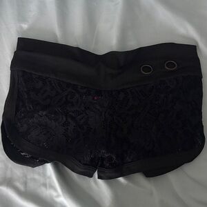 Cute Booty Lounge Black Lace Shorts